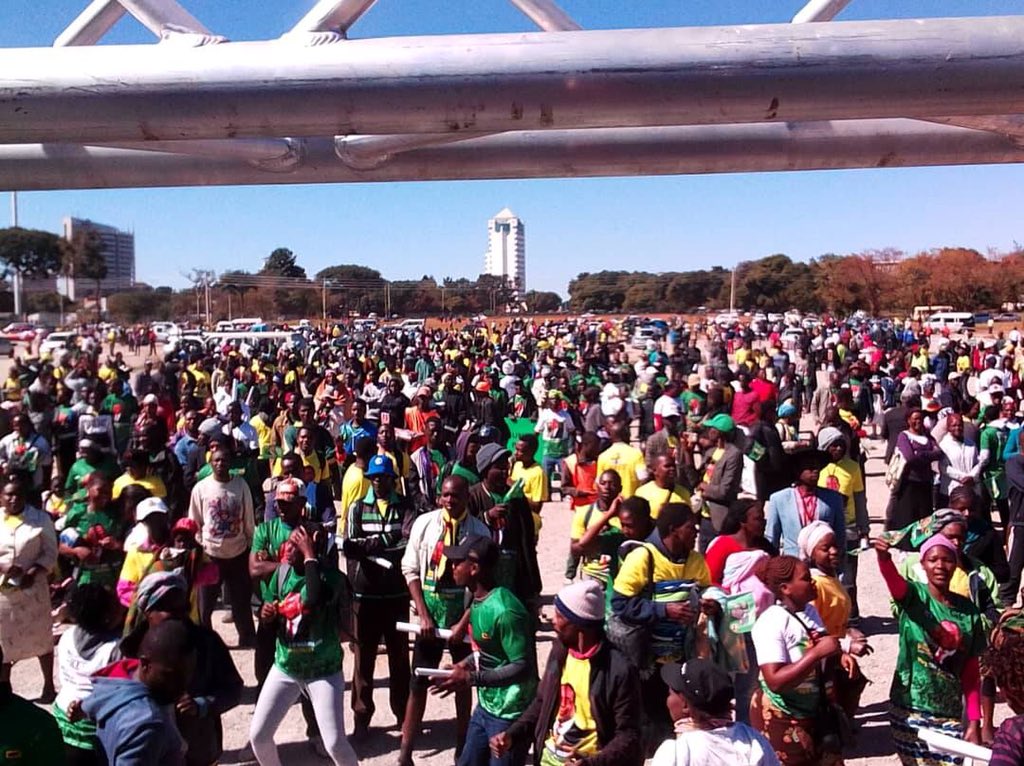 Mnangagwa's backers march for peace